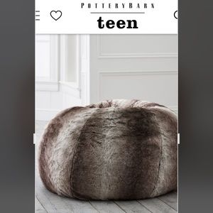 Pottery Bran Teen faux fur bean bag COVER ONLY